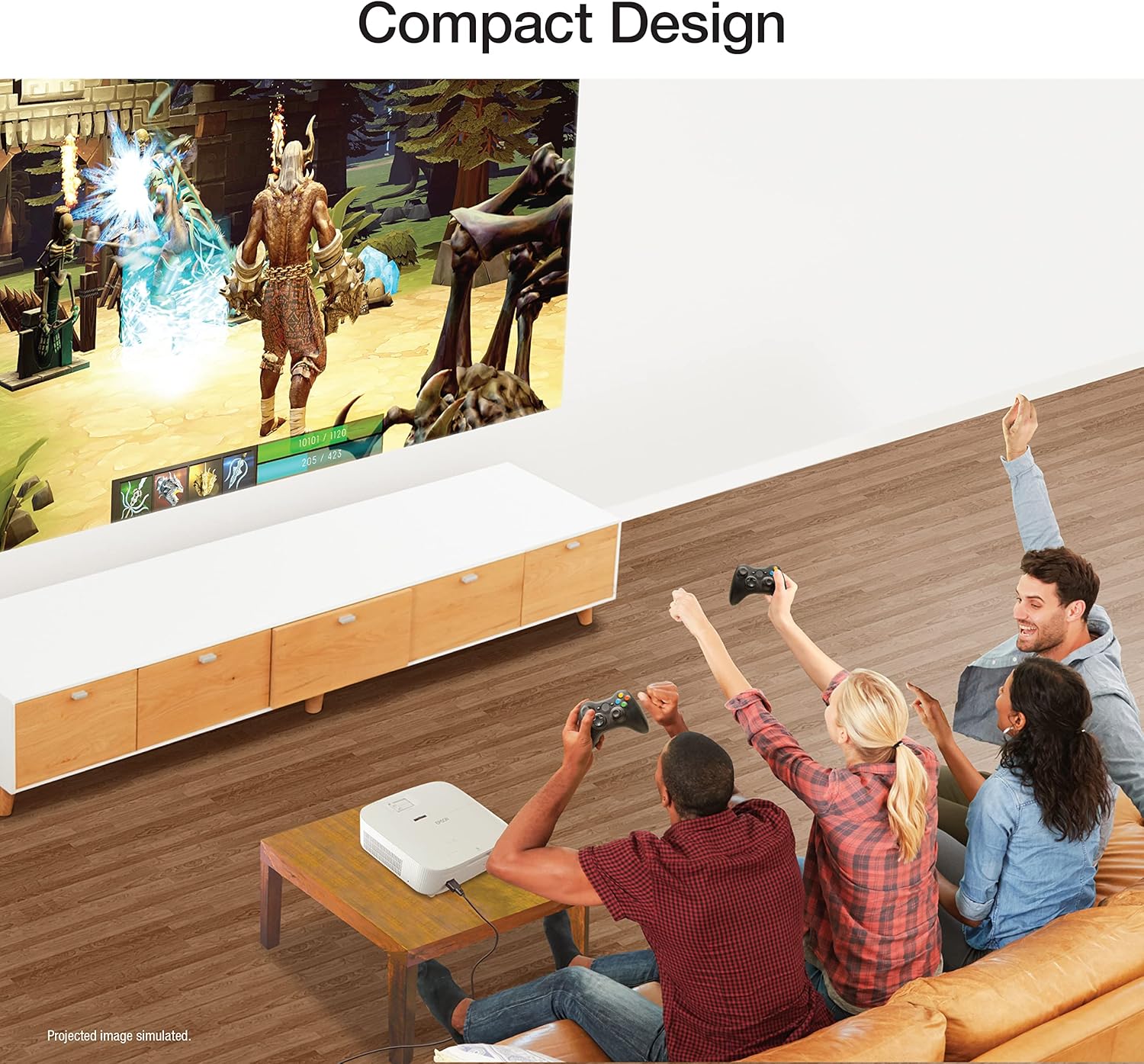 Epson Home Cinema 2350 4K PRO-UHD Smart Streaming Projector with Android TV  3-Chip 3LCD  HDR10  HLG  2 800 Lumens  Low Latency  10 W Speaker  Bluetooth (Renewed)