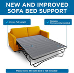 Meliusly Sleeper Sofa Support Board Full Size (46x64) Permanently Installed Wood Sofa Bed Board for Pull Out Couch, Folds with Frame, Under Mattress Bar Shield, Sofa Bed Support, Folding Bed Board