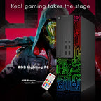 Dell Gaming OptiPlex Desktop RGB Computer PC  Intel Core i7  GeForce GT 1030 2GB GDDR5  16GB RAM  512GB SSD  24 Inch HDMI Monitor  Keyboard Mouse and Headset  WiFi  W11 Pro (Renewed)