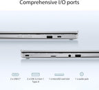 ASUS Chromebook Flip CX1 Convertible Laptop  14" FHD NanoEdge 360-degree Touchscreen  Intel Celeron N4500 Processor  128GB eMMC Storage  8GB RAM  ChromeOS  Transparent Silver  CX1400FKA-AS88FT