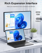 15.6" Laptop Computer  Laptop with 16GB RAM 512B SSD  Gold 6500Y (Up to 3.4GHz)  1080P FHD IPS Display  Type-C  HDMI  USB3.2  WIFI  Bluetooth  Long Battery Life  Laptops for Business & Student