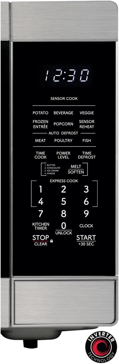 SHARP Countertop Microwave Oven with Removable 16.5" Carousel Turntable, 1200 Watt, 2.2 Cubic Feet, Stainless Steel