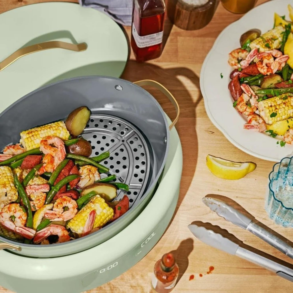 Multi-Cooker 6-Quart 10-in-1 Electric Multi Cooker, Digital Controls, Slow Cook, Steam, Sauté & Rice, Oven-Safe Nonstick Pot