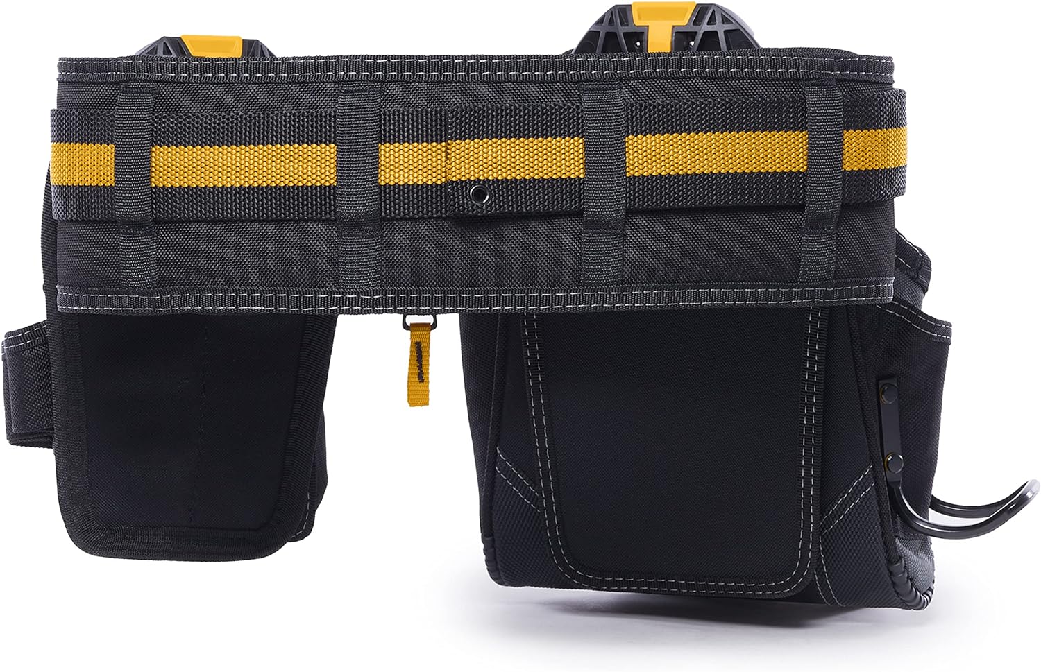 ToughBuilt ClipTech Series – 3-Piece Handyman Tool Belt Set, Modular ClipTech™ System with 2 Rugged Pouches & Heavy-Duty Padded Belt, 1680D Reinforced Construction (TB-CT-111-CP)