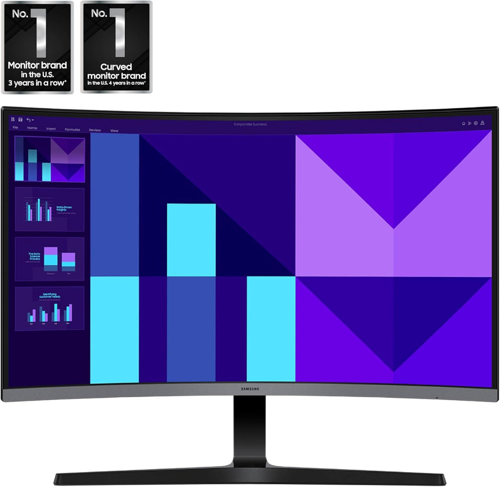 Samsung 32-inch S3 (S39GD) FHD 100Hz Curved Monitor  Game Mode  Eye Saver Mode  Multiple Connectivity with HDMI Port  Built-in Speakers  LS32D39DGANXZA  2025