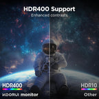 KOORUI 34-inch Ultrawide Curved WQHD 3440×1440 Gaming Monitor  165Hz 144Hz Curved 1000R- PIP/PBP  1ms(MPRT) with DisplayHDR 400  FreeSync Premium  75 * 75mm VESA  HDMI/DisplayPort  34E6UC