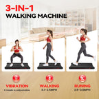 Freepi Walking Vibration Pad Treadmill,3 in 1 Under Desk Vibration Treadmill,Portable Treadmill for Home