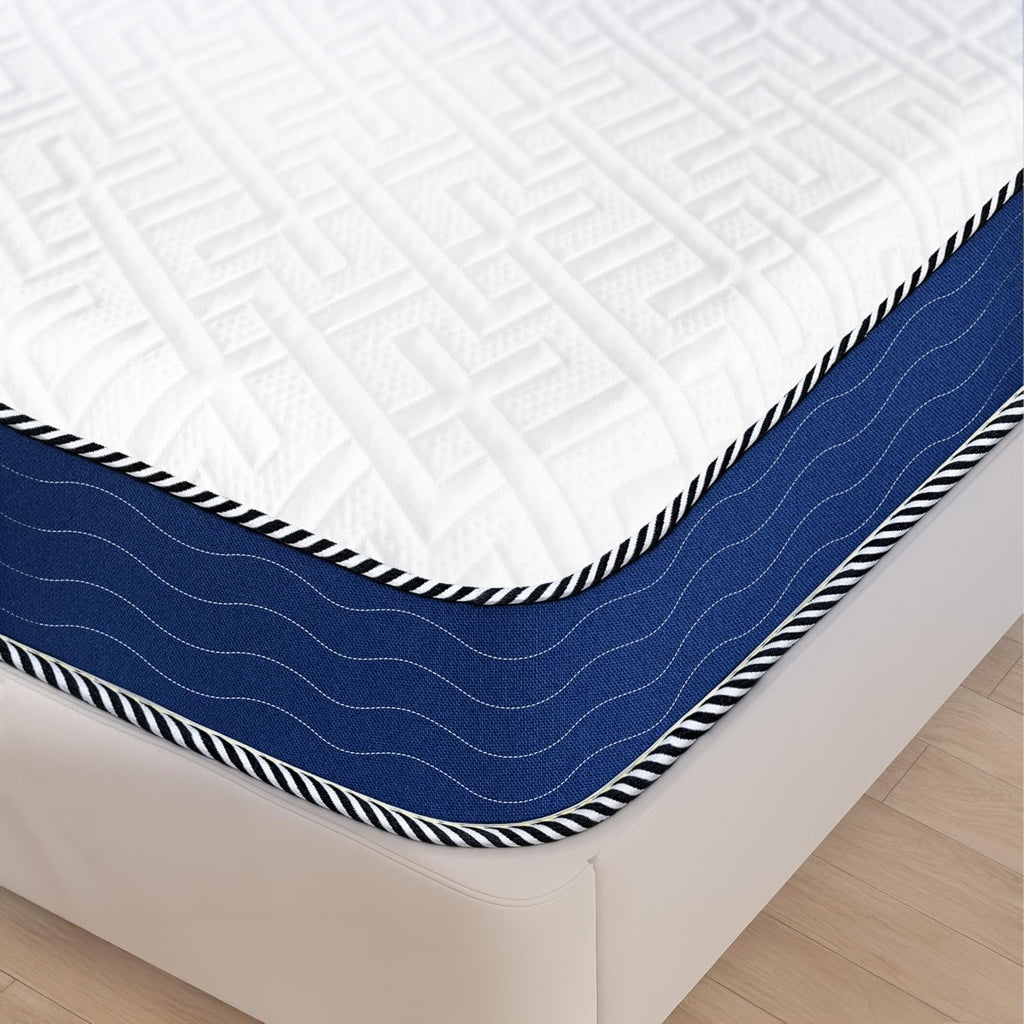 King Mattress, 12 Inch Green Tea Memory Foam Mattress in a Box, Medium Plush King Size Mattress for Pressure Relief, CertiPUR-US Certified