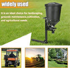 UTVS16 UTV Broadcast Spreader Fits for Salt Grass Seed Fertilizer  Deer Feeder Seed and More All Season Spreader 150 lb. Capacity Black