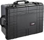 Eylar XL 23.75" Protective Roller Camera Hard Case for Cameras  Drones  Tools  and AV Equipment with IP67 Waterproof  Shock Resistant  and Customizable Foam Inserts (Black)