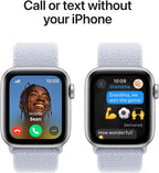 Apple Watch Series 10 GPS  42mm - Silver Aluminum Case with Blue Cloud Sport Loop (Renewed)