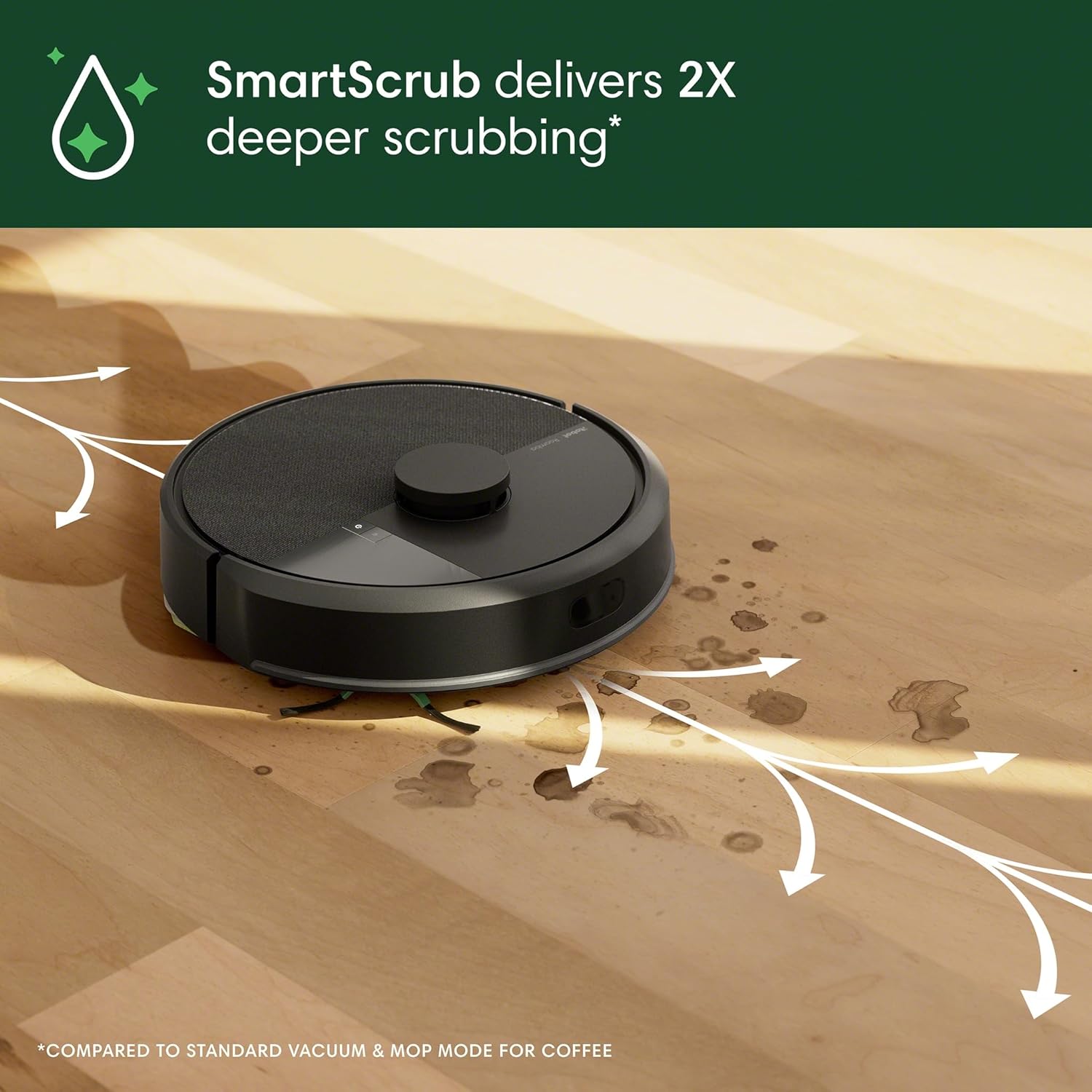 iRobot Roomba 105 Combo Robot Vacuum & Mop with AutoEmpty Dock - Self-Empties for 75 Days, Intense Power-Lifting Suction, LiDAR Navigation, Multiple Cleaning Modes, Avoids Mopping Carpet