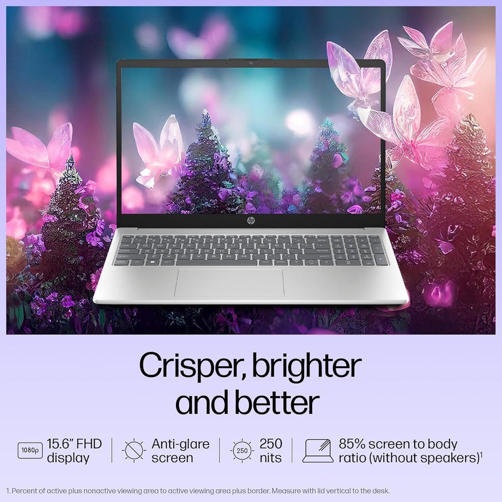 HP Pavilion 15.6" FHD Laptop Computer  16GB DDR4 RAM  240GB PCIe SSD  Intel N100 CPU  WiFi 6  Bluetooth  Webcam  Type-C  Lifetime Office 365  Windows 11  Type C RJ45  Light Gray