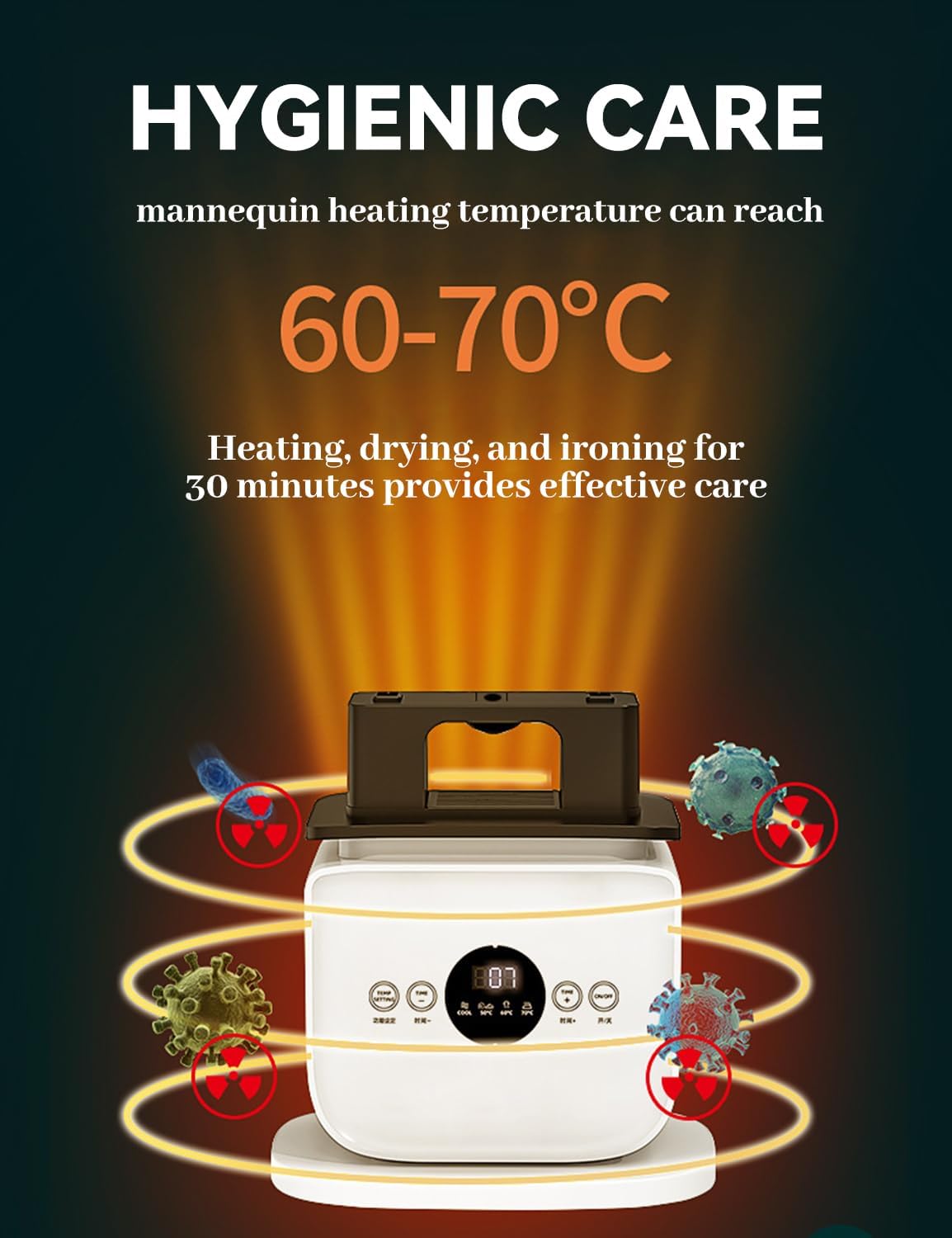 Automatic Ironing Machine - 2026 Upgraded 2-in-1 Touched Hands-Free Automatic Steam Ironm, 8 Minutes Quick Ironed Dry, Steamer 360° Without Blind Spots Drying for Shirts, Pants & Shoes(Basic)