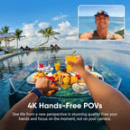 Insta360 GO 3S - 128 GB White 4K Tiny Portable Vlogging Camera  Hands-Free POVs  Mount Anywhere  Stabilization  140 Min Battery Life  10m Waterproof  Apple Find My  Pet POV