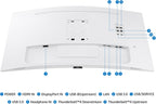 Samsung 34” ViewFinity (S65TC) Series Ultra-WQHD 1000R Curved Computer Monitor  HDR10  100Hz  AMD FreeSync  Thunderbolt 4  Height Adjustable Stand  Built-in Speakers  Eye Care  LS34C650TANXGO  2024