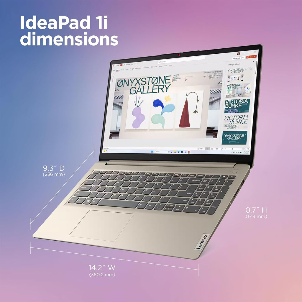 Lenovo IdeaPad Laptop Computer 2025  15.6" Display  12GB RAM  1.1TB Storage (500GB SSD + 128GB eMMC + 500GB Ext)  Intel Dual Core Processor  Long Battery  MarxsolAccessory  1 Year Office 365  Win 11