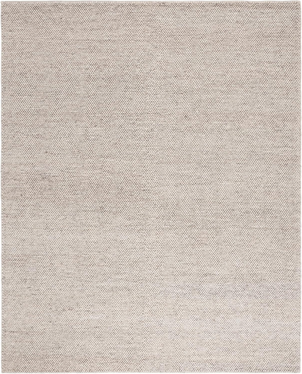 SAFAVIEH Area Rug 8x10 - Natura Collection - Large - Grey & Ivory, Handmade Wool Blend, Textured Design, Ideal for Living Room, Bedroom, Dining Space (NAT425F)