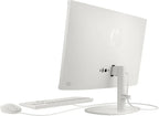 HP 21.5" FHD All-in-One Desktop Computer  32GB RAM 128GB UFS  Quad-Core Intel N100  Windows 11  Keyboard & Mouse  PLUSERA 8-in-1 Hub Included  Cashmere White
