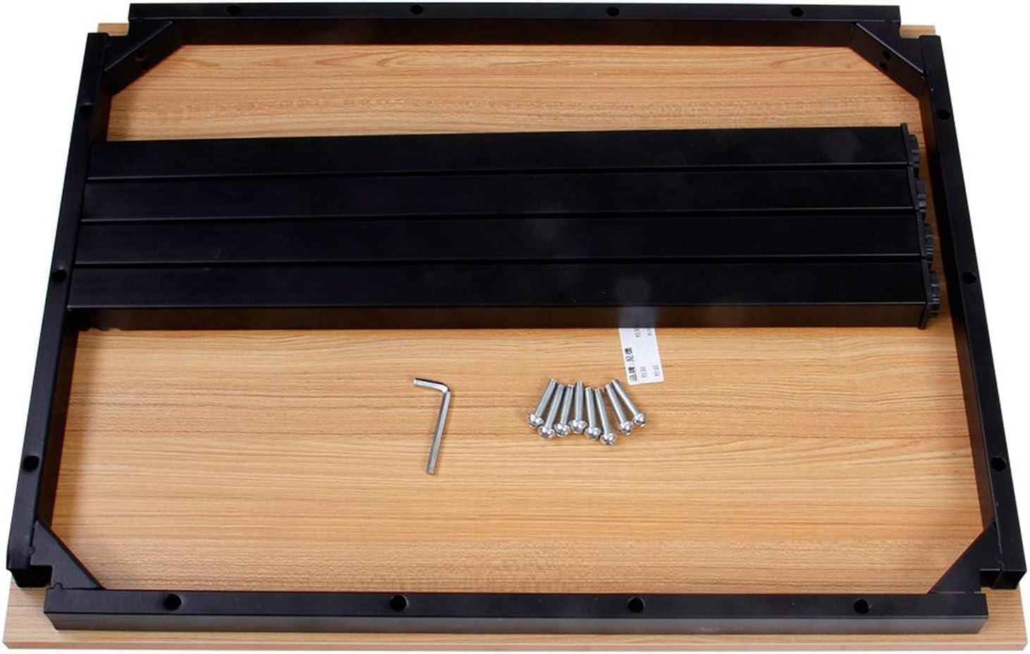 Need Small Computer Desk for Home&Office- 31.5'' Length Small Writing Desk Gaming Desk Students Laptop Use, Teak Color Desktop & Black Frame AC3BB(8060)