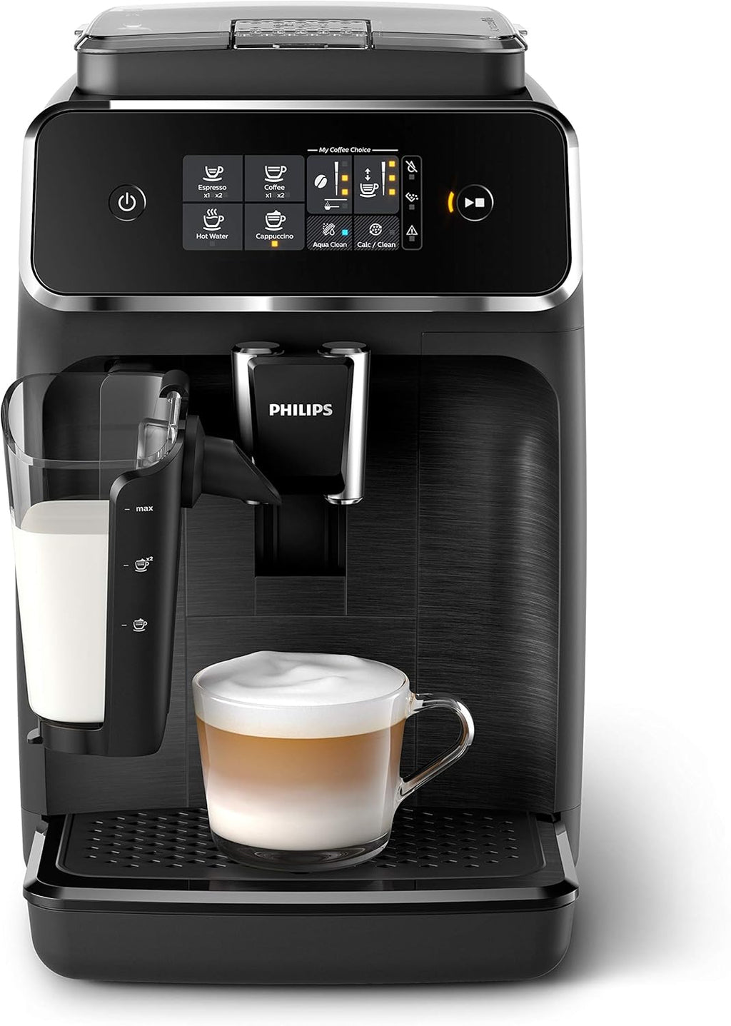 Philips 2200 Series Fully Automatic Espresso Machine w/LatteGo, Black, EP2230/14 (Renewed)