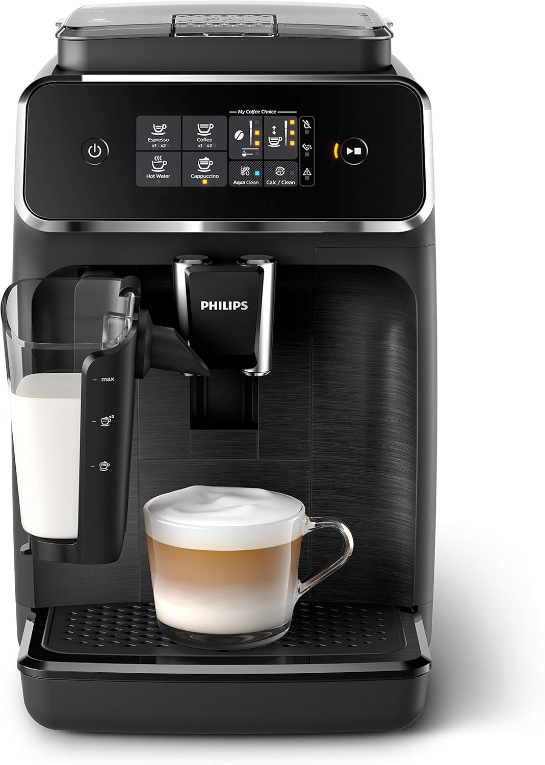 Philips 2200 Series Fully Automatic Espresso Machine w/LatteGo, Black, EP2230/14 (Renewed)