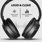 Avantree Opera Plus – Wireless Headphones for TV Watching  Clear Dialogue & Volume Boost for Seniors  Optical Soundbar Passthrough  Charging Transmitter Base