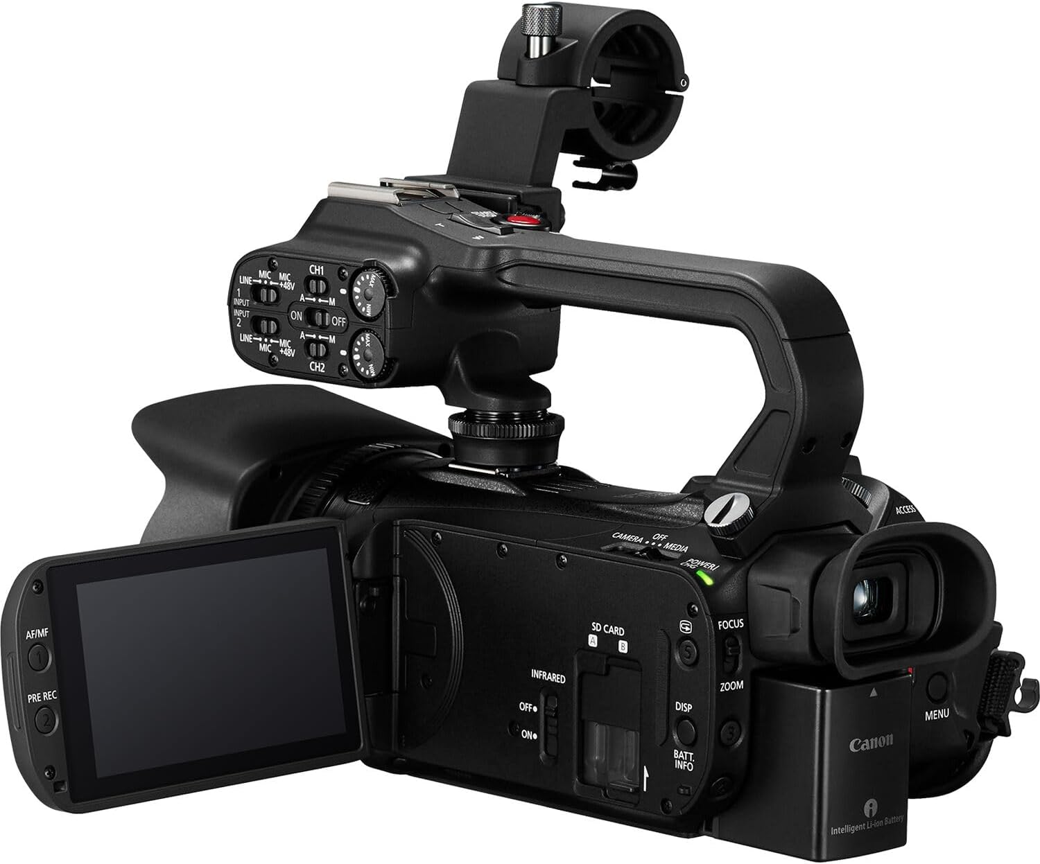 Canon XA65 Professional UHD 4K Camcorder with 20x Optical Zoom  3G-SDI  Dual XLR Audio  3.5" Touchscreen  USB-C  Optical is  Live Streaming Bundle with 200ES Bag + More