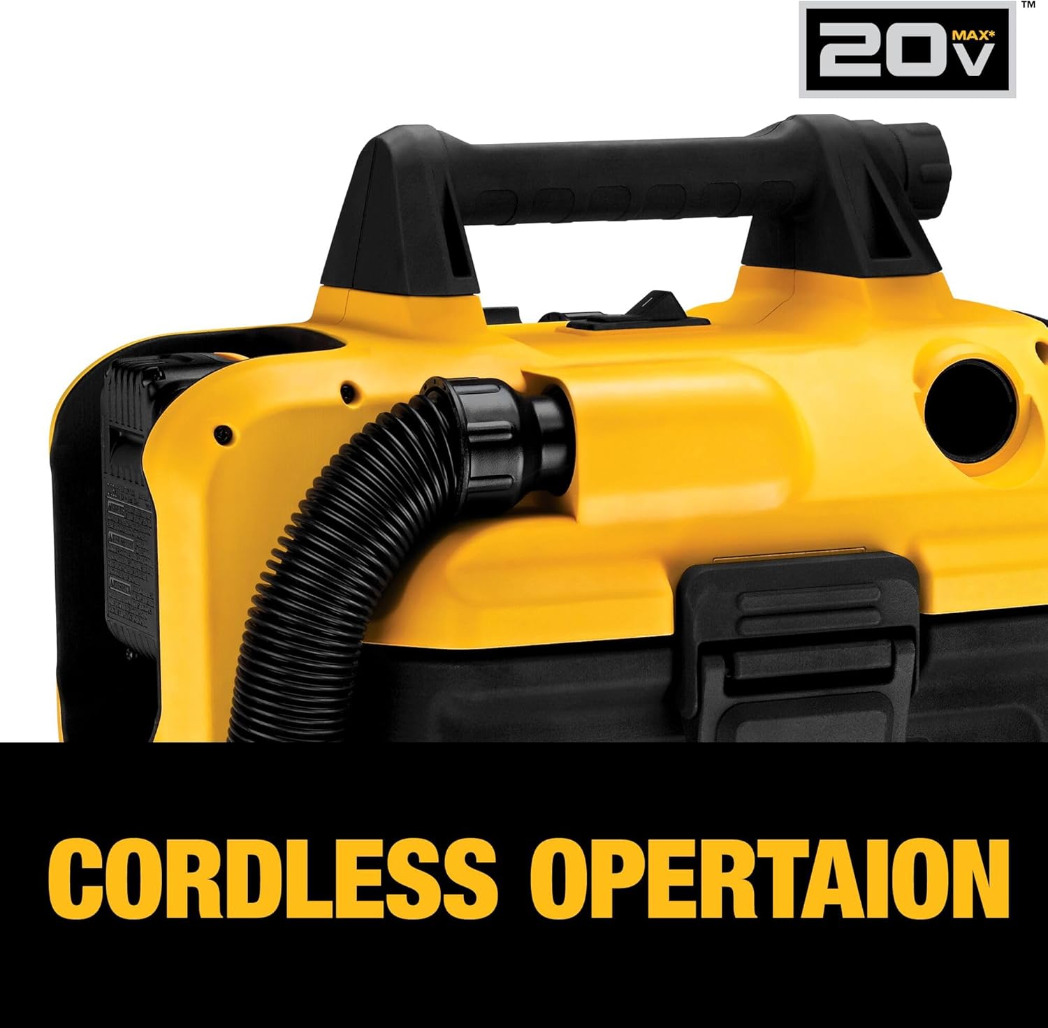 DEWALT 20V MAX Cordless Shop Vac, Wet Dry Vacuum Cleaner, Portable 2 Gallon Wet Dry Vac, Strong Suction Shop Vacuum with Hepa Filter, Tool Only (DCV580H)
