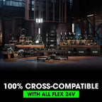FLEX 24V Brushless Cordless 115 CFM 185 MPH Jobsite Blower Tool Only, Battery and Charger Not Included - FX5441-Z