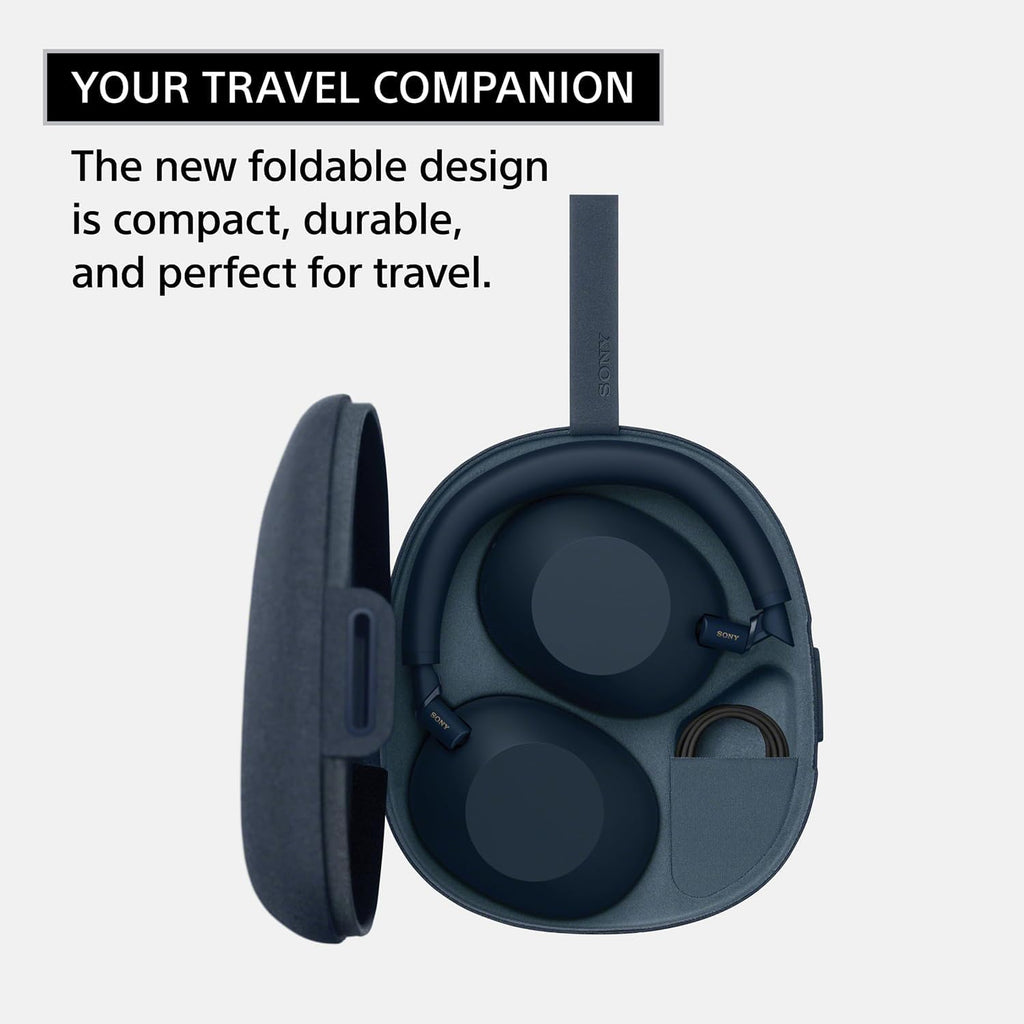 Sony WH-1000XM6 Best Wireless Noise Canceling Headphones  Black Bundle with Deco Gear Pro Audio Headphone Stand in Matte Black/Red