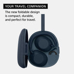 Sony WH-1000XM6 Best Wireless Noise Canceling Headphones  Black Bundle with Deco Gear Pro Audio Headphone Stand in Matte Black/Red