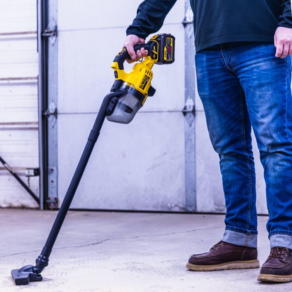 DEWALT 20V Handheld Vacuum Cordless, Car Vacuum with HEPA Filter, 6 Attachments and LED Light, High Performance Dry Only Small Shop Vac, Battery Not Included (DCV501HB)