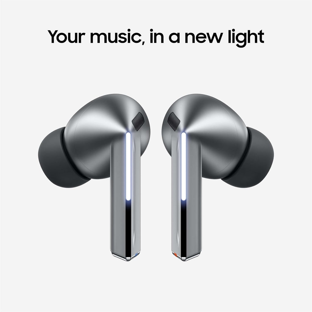 Samsung Galaxy Buds 3 Pro AI True Wireless Bluetooth Earbuds  Noise Cancelling  Sound Optimization  Redesigned Comfort Fit  Silver US Version  Amazon Exclusive  2Yr Warranty