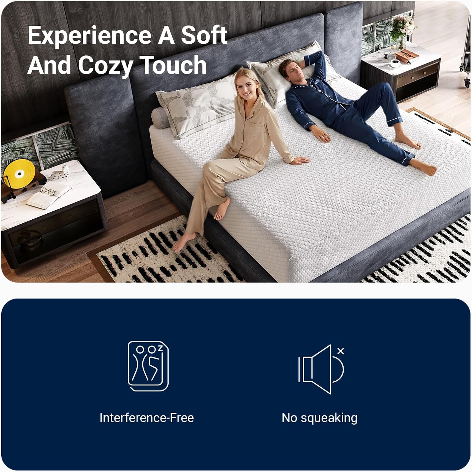 Avenco Queen Mattress 12 Inch, Queen Size Mattresses Medium Firm for Back Pressure Relief, Mattress in a Box CertiPUR-US Certified Foam Colchones