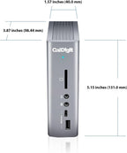 CalDigit TS3 Plus Thunderbolt 3 Dock - 87W Charging  7X USB 3.1 Ports  USB-C Gen 2  DisplayPort  UHS-II SD Card Slot  Gigabit Ethernet for Mac & PC  Thunderbolt 4 Compatible (0.8m/2.62ft Cable)