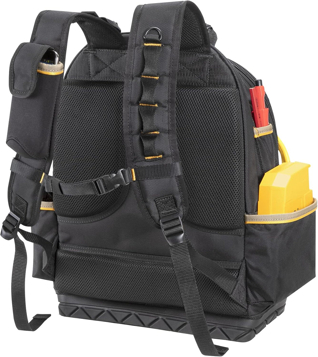 CLC Work Gear PB1133 38 Pocket Molded Base Tool Backpack, Black/Blue