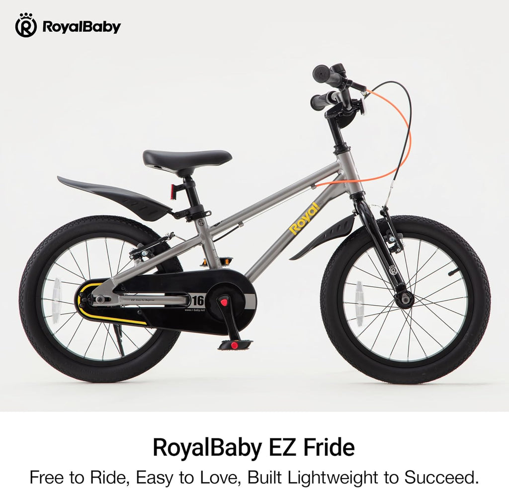 RoyalBaby EZ Fride Kids Bike 16 18 20 Inch  Lightweight Aluminum 2-in-1 Balance to Pedal Bike with One-Key Switch for Boys Girls Ages 4+