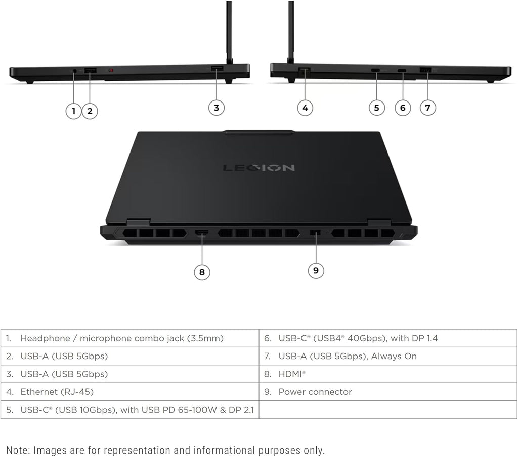 Lenovo Legion 5i AI-Powered Gaming Laptop  Intel i7-14700HX  96 GB DDR5 5600  (4TB+4TB) PCIe SSD  15.1" WQXGA (2560x1660) Display  Nvidia G-Force RTX 5060  24-Zone RGB Backlit  W11 Pro  Eclipse Black