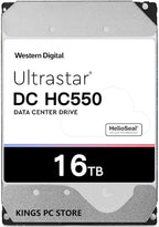 Western Digital Internal Hard Drives 16Tb DC HC550 Surveillance Wd 3.5 HDD Sata 6Gb/s 7200 PRM NAS 512 mb Cache for Dvr Nvr (Renewed)