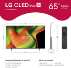 LG 65-Inch Class OLED B4 Series Smart TV 4K Processor Flat Screen with Magic Remote AI-Powered with Alexa Built-in (OLED65B4PUA  2024) (Renewed)