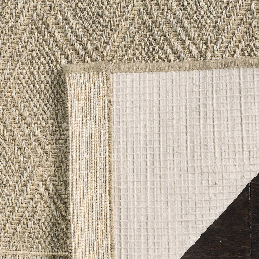 SAFAVIEH Palm Beach Collection Area Rug - 8' x 10', Sand, Sisal & Jute Design, Ideal for High Traffic Areas in Living Room, Bedroom (PAB351A)