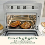 Cuisinart 15-in-1 Extra-Large Digital Air Fryer Oven with 9"x13" 2-in-1 Pan, Air Fry 4 Lbs of Wings, Cook a 13 Lb Turkey or 5+ Lb Chicken, Toast 9 Slices of Bread, and Bake a 13" Pizza, TOA-112