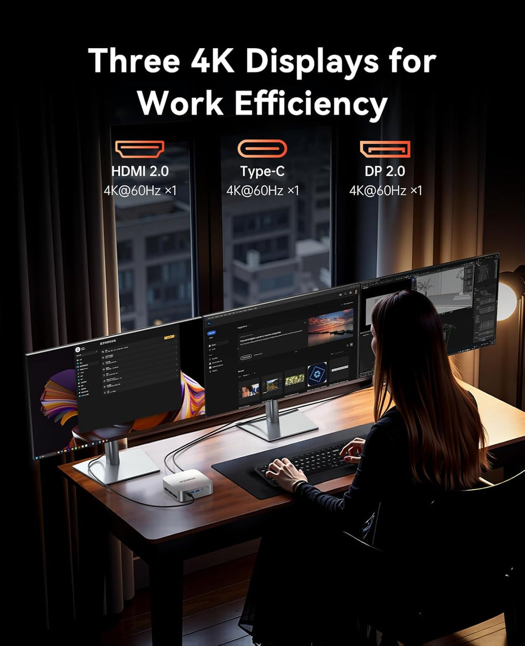 ACEMAGIC Mini PC Gaming AMD Ryzen 7 7735HS 11 Pro (Up to 4.75GHz) 24GB RAM 1TB SSD  Radeon Triple 4K Display Mini Computers Desktop Micro Small Pc for Gaming/Office 3.2Type-C/LAN 2.5G/BT5.2/WiFi 6