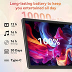 Tablet｜14 inch Android 16 Tablet｜30GB RAM 256GB ROM｜1920 * 1200 IPS FHD｜10000mAh 30W Fast Charging｜Octa-core Processor｜Wi-Fi 6, BT 5.4｜Dual Camera with Keyboard｜Mouse｜Stylus｜Case｜Headphone