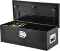 AUTOSAVER88 30 Inch Truck Bed Tool Box, Heavy Duty Aluminum Diamond Plate Tool Box Chest, Waterproof Chest Storage Box with Sliding Shelf and Lock for Trucks, Trailers, RVs, Warehouses