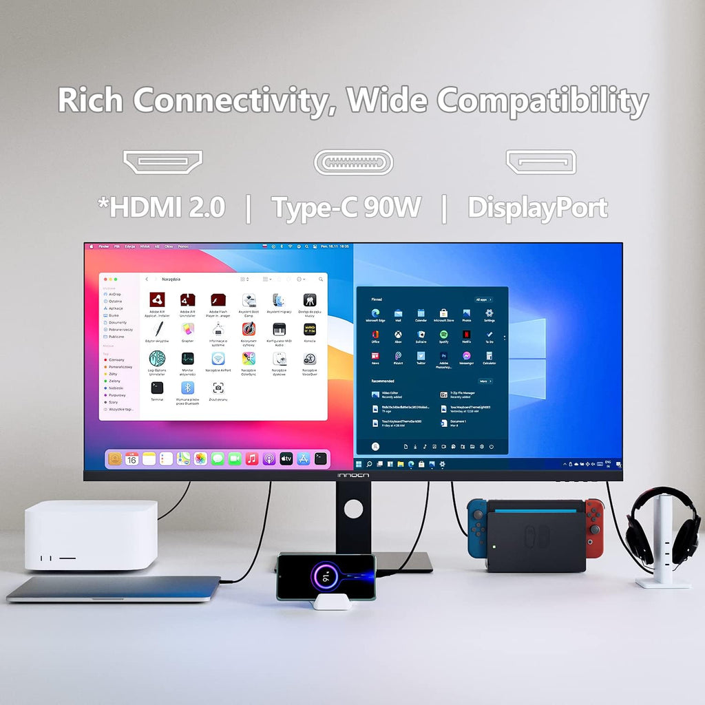 INNOCN 40C1R Ultrawide Monitor 40" WQHD 3440 x 1440p 144Hz FreeSync Premium HDR400 21:9 Computer Display 95% DCI-P3 500Nits IPS USB Type-C HDMI Tilt/Height Adjustable  Mountable