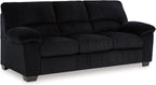 Signature Design by Ashley SimpleJoy Modern Sofa for Living Room, Black