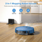 Robot Vacuum and Mop Combo, 2 in 1 Robot Vacuum Cleaner with WiFi/App, Smart Robotic Vacuums with Strong Suction, Schedule, Self-Charging, Slim, Quiet, Ideal for Hard Floor, Pet Hair, Low Pile Carpet