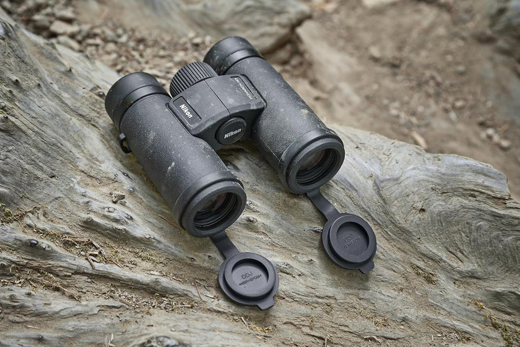 Nikon Monarch M7 10x42 (16766) Black Binoculars Bundle with Lens Pen and Cleaning Cloth  Compact Binoculars for Adults for Hunting  Bird Watching  and Hiking Essentials  Zoom Lightweight Travel